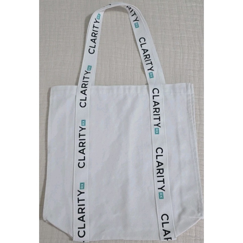 ROXY Clarity Cotton Canvas Tote Bag New Beach Pool White Teal Surf